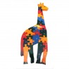 Funwood Games Wooden Giraffe Puzzle Toy with Alphabet and Numbers Puzzle Toy