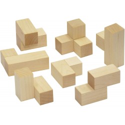 Funwood Games Wooden Handcrafted SOMA Cube Puzzle