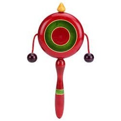 Funwood Games Dug- Dugi Rattle Wooden Toy