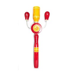 Funwood Games Combo Set of 3 Rattles Rumba Shaker, Whistle Man Rattler and Roc-Toc Rattle