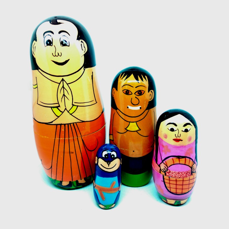 Funwood Games Cartoon Character Matryoshka Nesting Doll - Fun and Educational Toy for Kids Funwood Games Cartoon Character Matryoshka Nesting Doll - Fun and Educational Toy for Kids