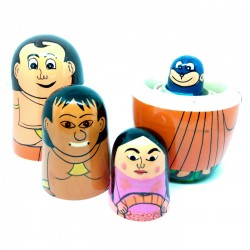 Funwood Games Cartoon Character Matryoshka Nesting Doll