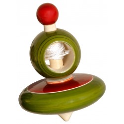 Funwood Games Wooden Spinning Lattoo With Thread Multicolor 