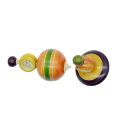 Funwood Games Wooden Spinning Top | Pambaram | Set of 2 | Pull and Play