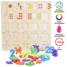 Funwood Games Wooden Counting Numbers (1 to 20) Educational Tray Toy