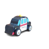 Funwood Games Multicolored Wooden Police | Taxi Pull/Push Along Toy Car/Vehicle for Kids (Set of 2)