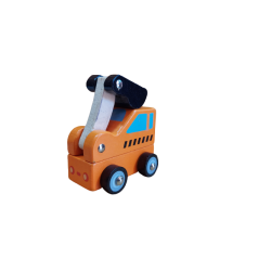 Funwood Games Wooden Pull/Push Along Toy Car (Earthmover Truck)