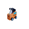 Funwood Games Wooden Pull/Push Along Toy Car (Earthmover Truck)