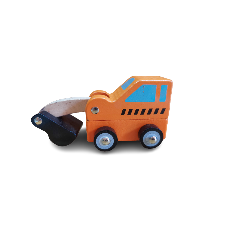 Funwood Games Wooden Pull/Push Along Toy Car (Earthmover Truck)