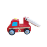 Funwood Games Wooden Pull/Push Along Toy Car (Fire Brigade)