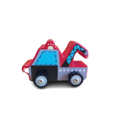 Funwood Games Wooden Pull/Push Along Toy Car (Towing Truck)