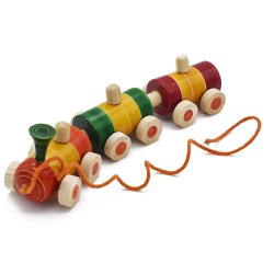 Funwood Games Super Train Pull Along Toy for Kids