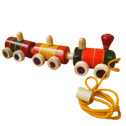 Funwood Games Super Train Pull Along Toy for Kids