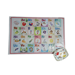 Funwood Games Play and Learn ABCD Alphabets Activity Mat