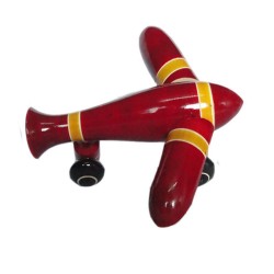 Funwood Games Bomber Plane Wooden Pull Along Toy for Kids