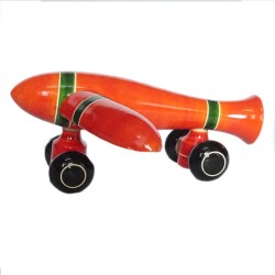 Funwood Games Bomber Plane Wooden Pull Along Toy for Kids