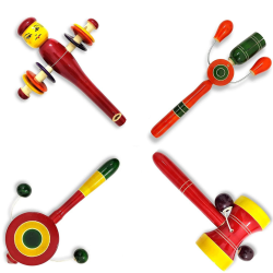 Funwood Games Combo Set of 4 Rattles Theethers for Toddlers