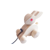 Pull Along Bunny Rabbit Wooden Toy for Kids