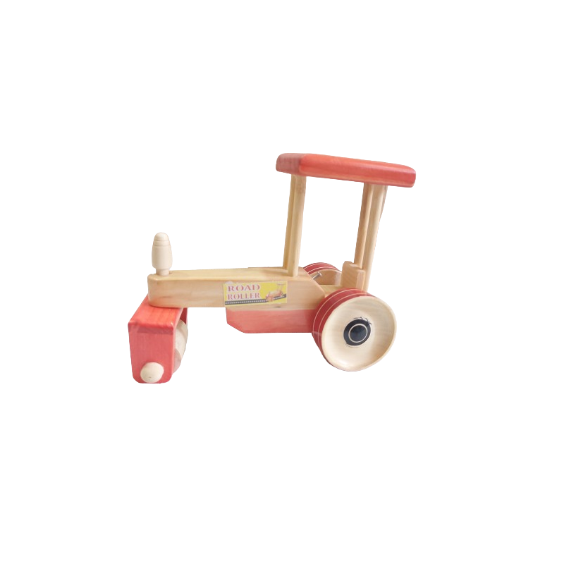 Wooden Road Roller Pull - Push Toy for Kids