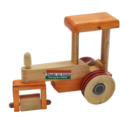 Wooden Road Roller Pull - Push Toy for Kids