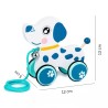 Funwood Games Wooden Pull Along Animal Walker Set, Toy for Toddlers 12 Months to 3 Years, with Rope (Dog)