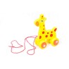 Funwood Games Wooden Pull Along Animal Walker Set, Toy for Toddlers 12 Months to 3 Years, with Rope (Giraffe)