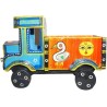Funwood Games Handmade Traditional Banaras Wooden Multicolour Truck Push and Pull Toy for Kids Play | Interior Decor | Gifting