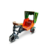 Funwood Games Cycle Rikshaw 3-Wheeler Handcrafted Wooden Push-Pull Toy