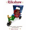 Funwood Games Cycle Rikshaw 3-Wheeler Handcrafted Wooden Push-Pull Toy