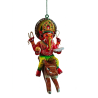 Funwood Games Banaras Handcrafted Wooden Lord Ganesha on Mushak | Decorative Wall Hanging | Home Decor | Gift