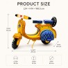 Funwood Games Handcrafted Traditional Indian Wooden Vintage Scooter Push-Pull Toy for Boys and Girls