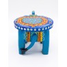 Funwood Games Handcrafted Multi Color Wooden Elephant Decorative Showpiece Stool