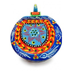 Funwood Games Handcrafted Multi Color Wooden Elephant Decorative Showpiece Stool