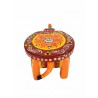 Funwood Games Handcrafted Multi Color Wooden Elephant Decorative Showpiece Stool