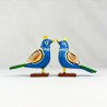 Funwood Games Multicolored Handcrafted Banaras Wooden Animal Toys Set of 12,Wooden Animal Figurines for Kids,Pretend-Play Toys