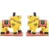 Funwood Games Multicolored Handcrafted Banaras Wooden Animal Toys Set of 12,Wooden Animal Figurines for Kids,Pretend-Play Toys