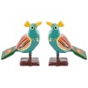 Funwood Games Multicolored Handcrafted Banaras Wooden Animal Toys Set of 12,Wooden Animal Figurines for Kids,Pretend-Play Toys