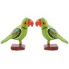 Funwood Games Multicolored Handcrafted Banaras Wooden Animal Toys Set of 12,Wooden Animal Figurines for Kids,Pretend-Play Toys