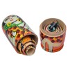 Funwood Games Wooden Lord Shiva Family Russian Nesting Dolls, Pack of 5