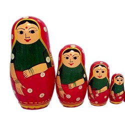 Funwood Games Indian Nesting Doll Set for Girls